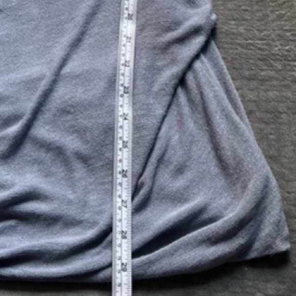 NEW Free People Knit Tunic Sz S Top We The Free Miss Rose Blue Gray Long Sleeve - Picture 9 of 14